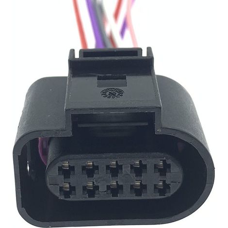 6X0973815 Male/Female 1J0973715 Compatible with door lock blocks and reversing radar connectors of Volkswagen and Audi vehicles 10P -- Single connector