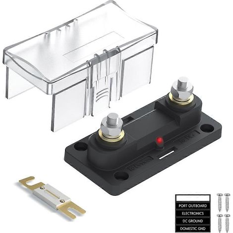 Porte-fusible ANL 300A avec indicateur LED, compatible avec les équipements audio de voiture, marins, de camping-car, de camion et marins - compatible avec les câbles de calibre 0 à 4 AWG. (1/5)