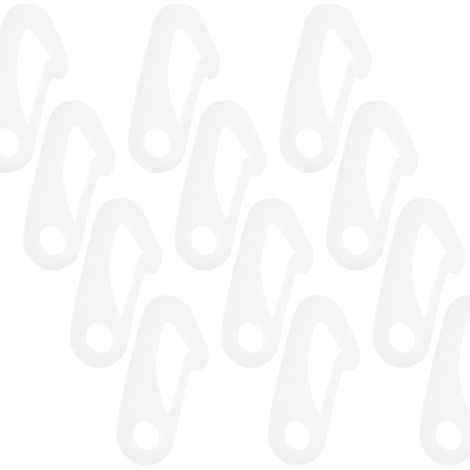 15 Pièces Pince de Fixation pour Poteau de Drapeau en Plastique (1/5)