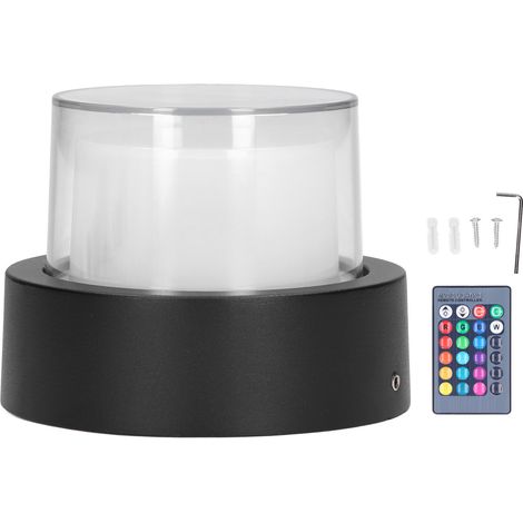 murale ronde RGB 5W AC85 265V étanche LED acrylique RGB avec