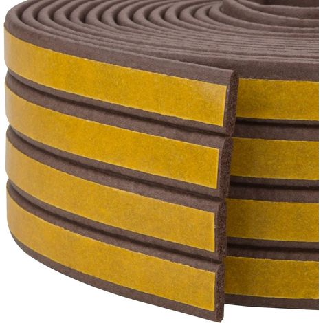 CCYKXASelected 4 Joints de type I pour espaces de portes et fenêtres de 1 mm à 2 mm – Bande d'étanchéité autocollante en mousse – Bande d'étanchéité (1/5)