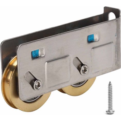 Poulie de fenêtre coulissante en acier inoxydable, roue rainurée, quincaillerie pour meubles (1/5)