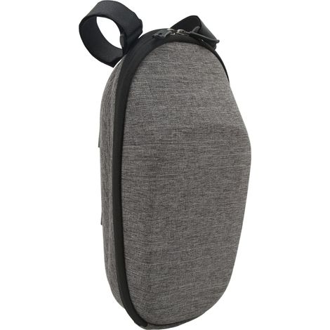Sacoche avant pour trottinette électrique, coque rigide EVA, sacoche de guidon pour vélo électrique pliable, grise (1/5)