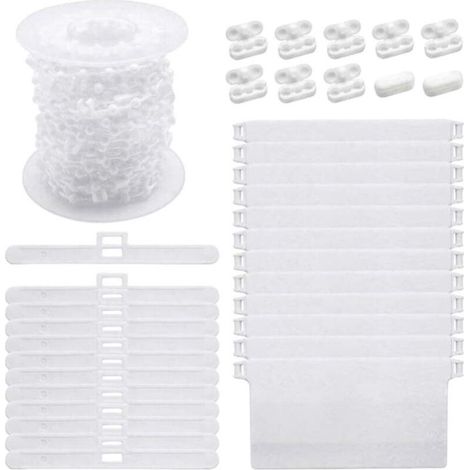 Stores Verticaux Accessoires Rouleau Rideau Perle Corde Connecteur Clips Bricolage Rouleau Store Montage pour Maison Chambre Cuisine (1/5)