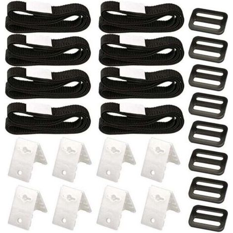 Kit de Fixation pour bâche Solaire de Piscine, kit de Sangles de Couverture Solaire (1/5)