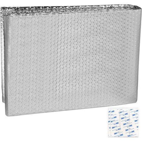 3㎡ Film d'isolation Film isolant 0.6x5m Film réfléchissant Chauffage Aluminium Papier peint isolant Aluminium Film thermique Radiateur 3-4mm d'épaisseur Film d'isolation Isolation thermique Conservati