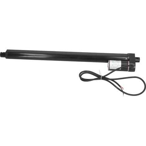 Actionneur linéaire électrique en alliage d'aluminium, course de 400 mm, pour lit et canapé, force de 1000 N, noir, 12 V CC (actionneur linéaire uniquement). (1/5)
