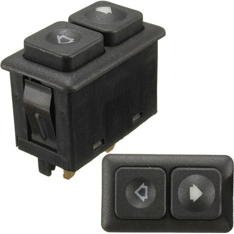 Ecleanfy - Interrupteur De Fenêtre De Voiture électrique, Interrupteur De Commande De Fenêtre électrique à 5 Broches Compatible avec BMW E23 E24 E28 E30 61311381205 (1/5)