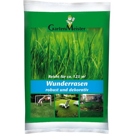 Graines de gazon Wunder Rasen 2,5 kg - Pelouse rapide et résistante