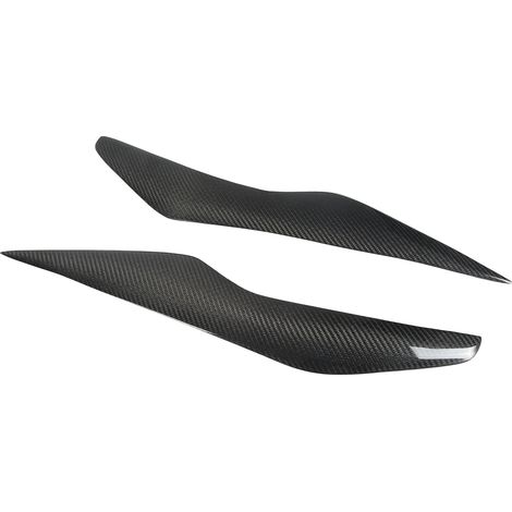 Paar Scheinwerferblenden aus Kohlefaser für Ford Focus MK2 (2009–2011), Ersatz für die vorderen Scheinwerferblenden, sportliches Design, 2-teiliges Set (1/5)