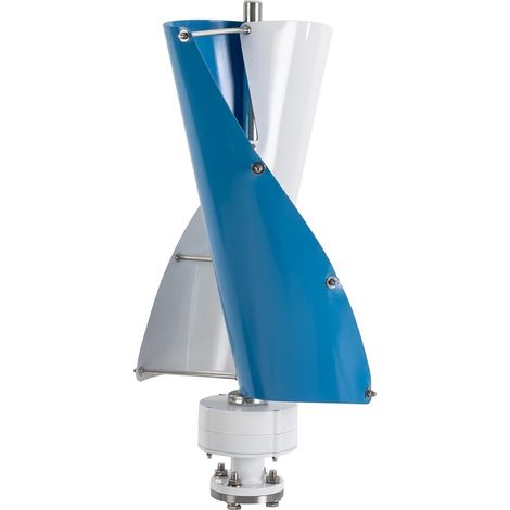 Aerogenerador de eje vertical para uso doméstico con controlador, 500 W, 24 V, 2 aspas de aleación de aluminio, duradero y silencioso