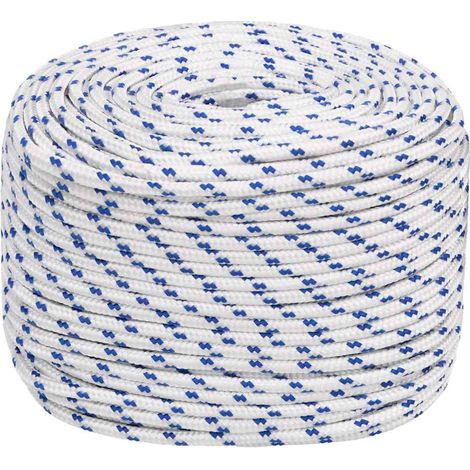 Corde de bateau, Corde de Chanvre, pour la Décoration, le Bricolage, le Jardinage Blanc 8 mm 250 m Polypropylène OIB1000E (1/5)