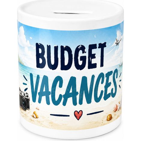 Tirelire cagnotte vacances plage, mer et voyage (1/3)