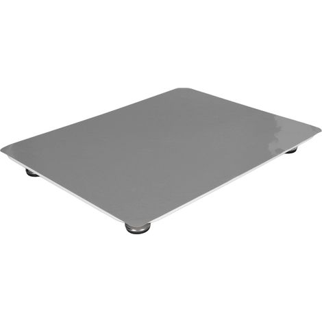 Table de nivellement réglable en résine acrylique lisse avec patin en silicone 400 x 300 mm, patin gris (1/5)