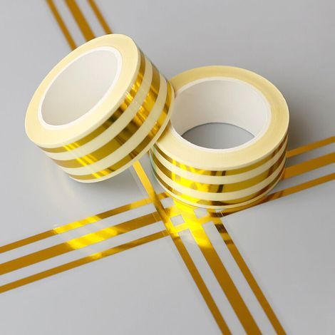 2 Rolls of Adhesive Tape for Tiles, Waterproof Self-Adhesive Decorative Strip, for Decorating Wall/Floor/Ceiling/Door and Window Frames (2.5cm x 5m) (1/5)