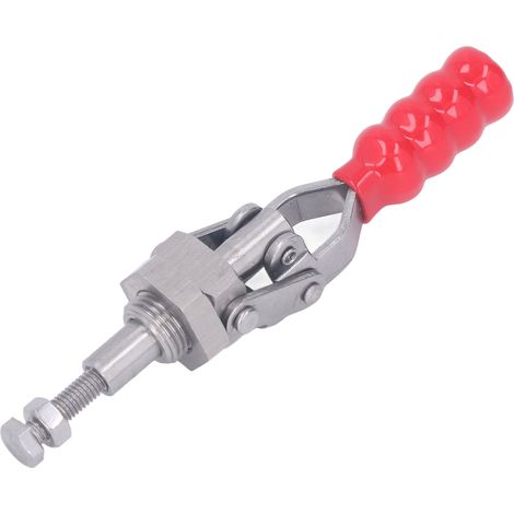 Pince à genouillère à dégagement rapide par simple pression ou traction, piston en acier inoxydable, course du piston : 91 kg de force de maintien (1/5)