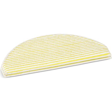 Lot de 2 Lingettes Microfibres pour Robot Aspirateur Laveur RCV 2, Haute Absorption, Lavables en Machine et Réutilisables, Nettoyage des Sols sans Traces