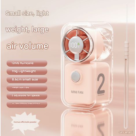 Filiyano-Mini ventilateur portable rechargeable à main, 100 vitesses, ventilation puissante pour la maison et le bureau.