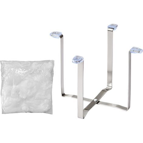 Égouttoir d'évier pliable en acier inoxydable, 2 pièces,