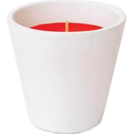 BICCHIERE TERRA COTTA CANDELA AL GERANIOLO