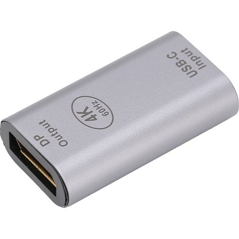 USB-C-Buchse auf DisplayPort-Stecker 4K 60Hz Adapter für Windows-PCs und Android-Smartphones (1/5)