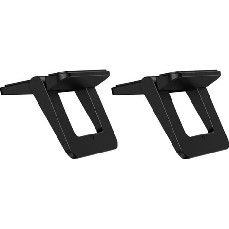 Support Pliable pour Ordinateur Portable de Bureau 2pcs en PC TPU Noir, Robuste et Portable, pour Maison et Bureau (1/5)