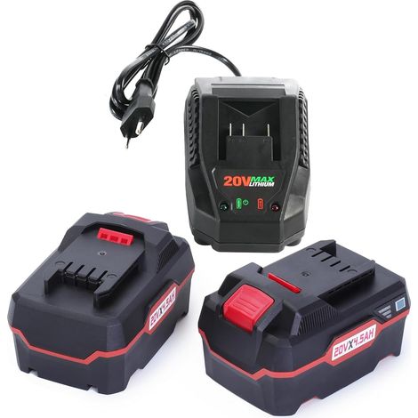 2 x 4.5Ah Li - ION Batterie et 1 x Chargeur Rapide Compatible avec Parkside 20v Outils électriques sans Fil (1/5)