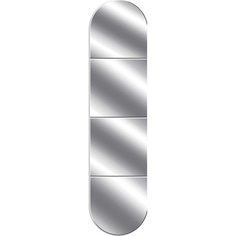 Grand Miroir Mural Adhesif,Acrylique Miroir Mural Autocollant,Sans Cadre Miroir Adhesif Mural,Grand Miroir Mural En 4 Parties Miro