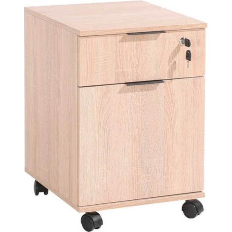 Cassettiera da ufficio con ruote rkm311 colore rovere sonoma (1/5)