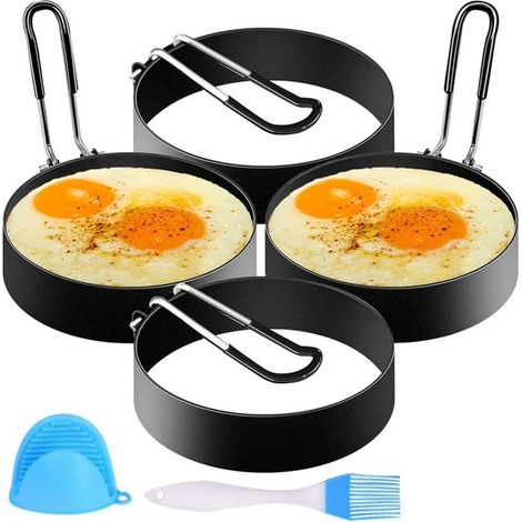 Moules à œufs frits Syosin, lot de 4, anneaux antiadhésifs en (1/4)