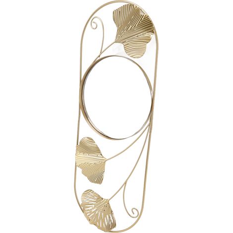Miroir Mural à Feuilles Métalliques Résistant à la Décoloration, Moderne et Décoratif pour Salon Chambre Bureau (1/5)