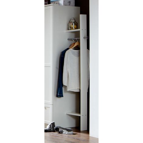 Kinderzimmer Garderobenstange für Kleiderschrank in weiß FABRIZIO-43 (1/4)