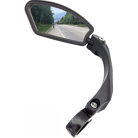 Rétroviseur de guidon gauche pour vélo, lentille en verre de qualité automobile HD (1/4)