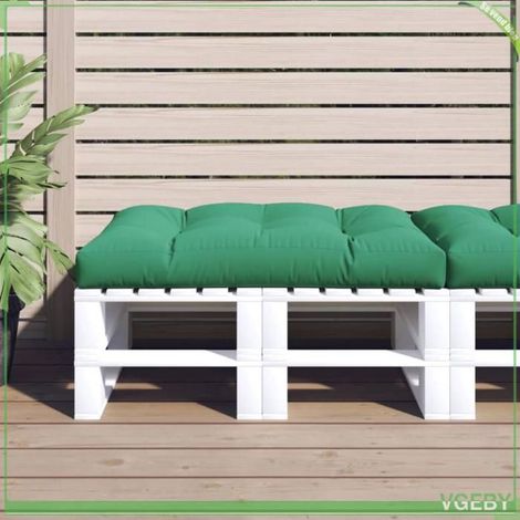 360518 Coussin de palette vert 120x80x12 cm tissu (1/5)