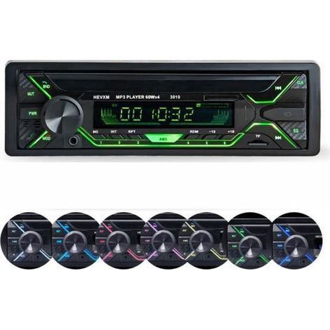 Autoradio Bluetooth 5.0 - Radio Voiture Récepteur avec Lecteur MP3 - Main Libre Radio Stéréo avec USB