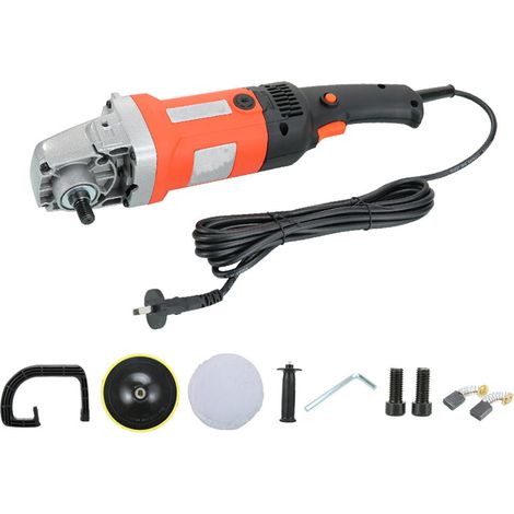 Applicable Polisseuse Rotative,Tampon De Voiture 1400W,Kit De Cire De Polissage De Voiture Avec 8 Vitesses Variables 500-3000r/Min,PoignéE Amovible Pour Voiture,Polissage Et éPilation De Voiture(Color