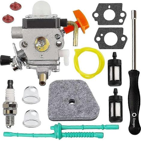 Kit de carburateur pour débroussailleuse Stihl FS90, FS110, FS130, FS100, KM110R, KM130, HL100, HT100, FS130R, FS87, FS100R et HL90.-AquaForge