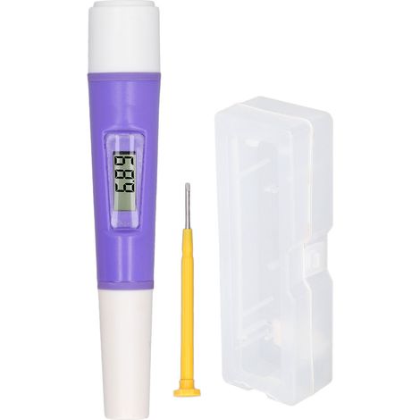 Testeur d'eau 2 en 1, mesure de la température de salinité, écran LCD HD, stylo de test numérique ABS pour piscine