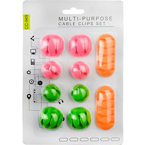 NX - 10 clips pour câbles multi usages (câble management) (1/3)