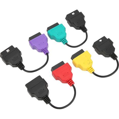 4 Stück OBD2-Diagnoseanschluss-Adapterkabel, Kfz-Scanner-Ersatzwerkzeug für Fiat-Steuergeräte (1/5)