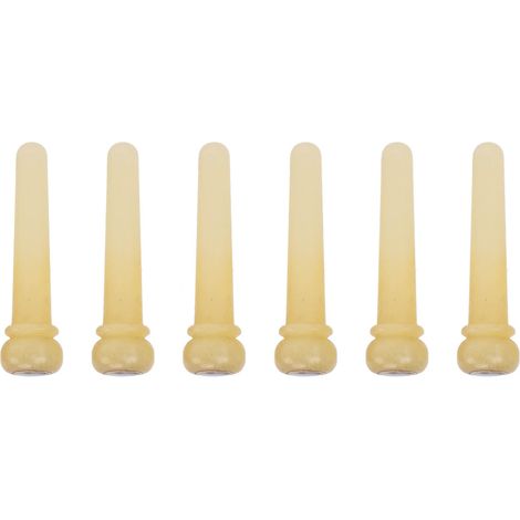 Lot de 6 chevilles de guitare de remplacement simples, excellente finition, couleurs naturelles, pour guitare folk et ukulélé (BF-LTG10) (1/5)