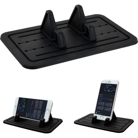 Support de téléphone de voiture en silicone, antidérapant, compatible avec tous les smartphones.
