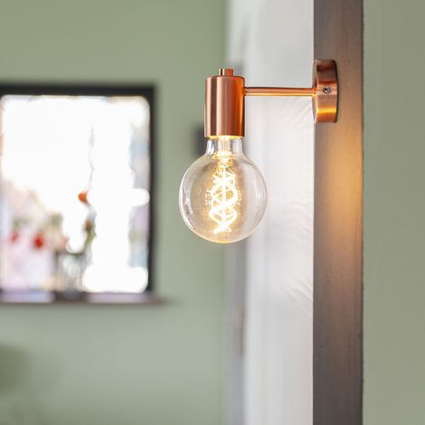 AMXCNOY 1-flammige Kupfer-Pendelleuchte, 85 mm hoch, modernes Design, für die Innenbeleuchtung – Wohnzimmer, Schlafzimmer, Küche, Esszimmer (1/5)