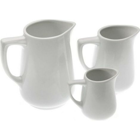 VERSA jarra lechera porcelana 250 ml , Jarra lechera porcelana 250mlMarca VersaLa Lechera Simple Blanca de Porcelana es un artículo imprescindible para cualquier hogarC (1/4)