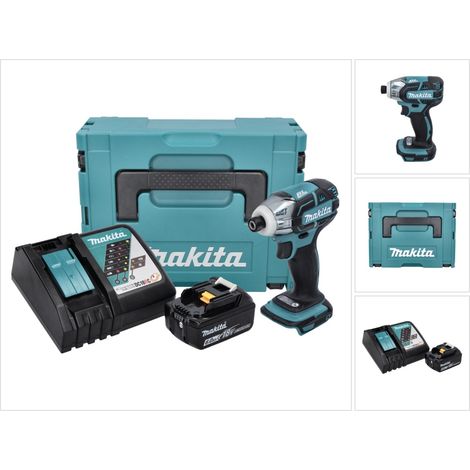 Makita DTS 141 RG1J Avvitatore a impulsi a batteria 18 V 40 Nm 1/4" brushless + 1x batteria ricaricabile 6,0 Ah + caricatore + Makpac