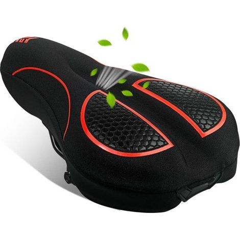 Housse de selle remplie de gel, douce et confortable, un accessoire de vélo