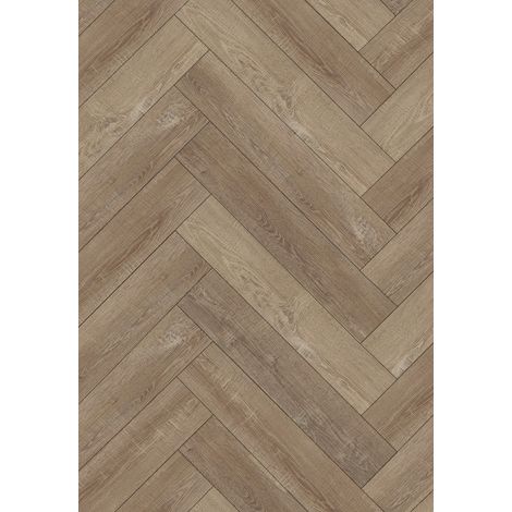 Mexen Windsor pannelli in vinile a spina di pesce 570 x 95 mm LVT Dryback 2,5 mm, sottostrato in PVC, 4 V-Fuga, Quercia (1/2)