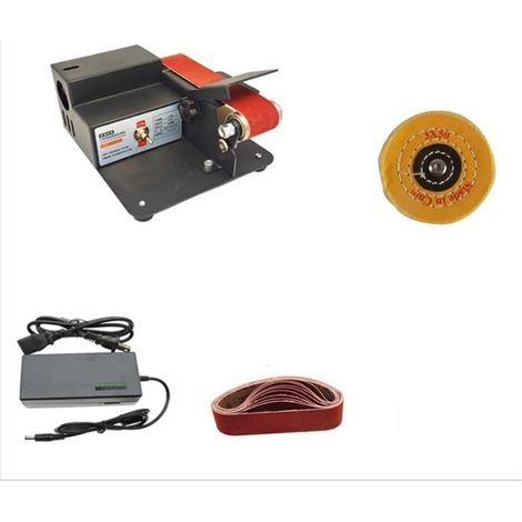 Polisseuse Ponceuse Multifonctionnel ménage électrique bricolage bureau Mini ceinture Machine Mini meuleuse d'angle fixe artefact de polissage(775 Set1) (1/5)