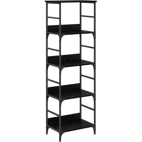 Maison Exclusive - Bücherregal Schwarz Eichen-Optik 50 x 33 x 153