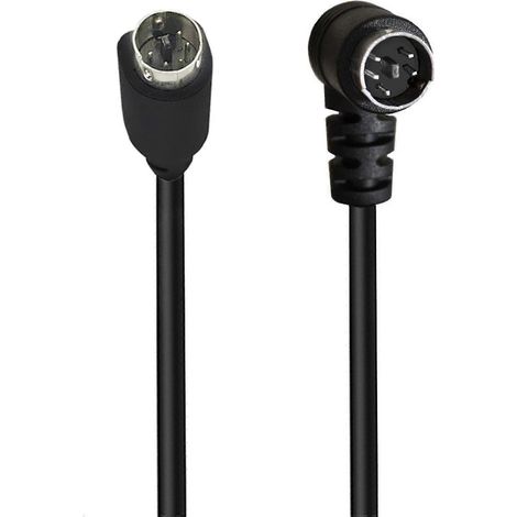 Câble S-Vidéo 5 broches mâle-mâle mini DIN 5 broches, assurant une expérience audiovisuelle claire et fluide. (1/5)